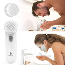 Load image into Gallery viewer, Facial Cleansing Brush, MiroPure Waterproof Face Spin Brush Set with 5 Brush Heads, Rechargeable Exfoliating Face Brush for Gentle Exfoliation, Deep Scrubbing and Massaging(White)